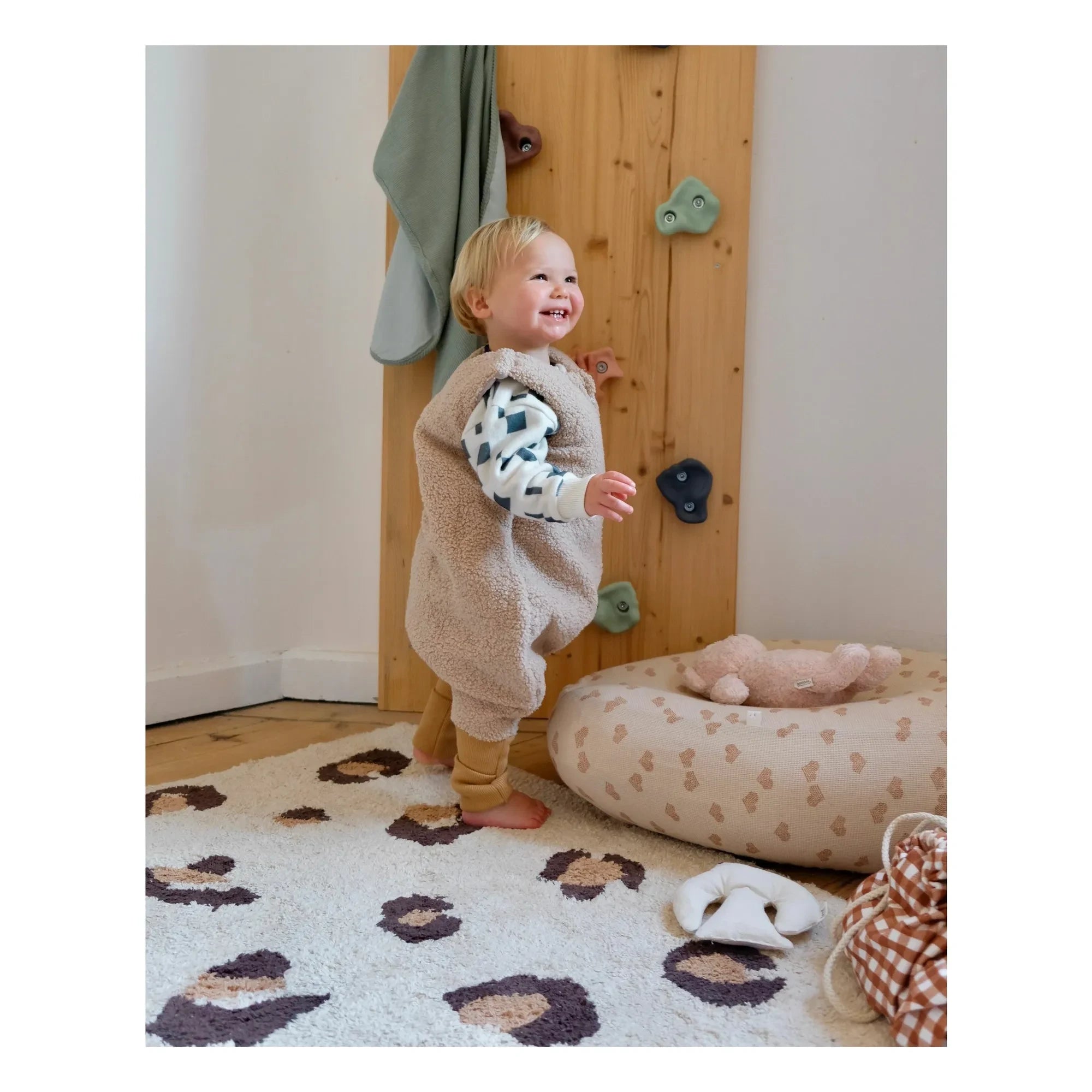 Tante Reine - Fußsack aus Bio-Baumwolle Teddy | Sand