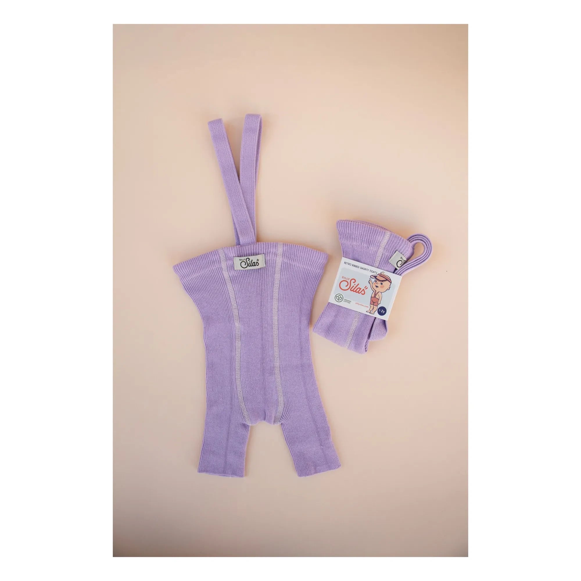 Silly Silas - Bio-Baumwoll-Kurzleggings | Lavendel