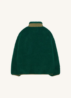 Finger in the nose - Paulo Bi-Material Sherpa-Jacke | Grün