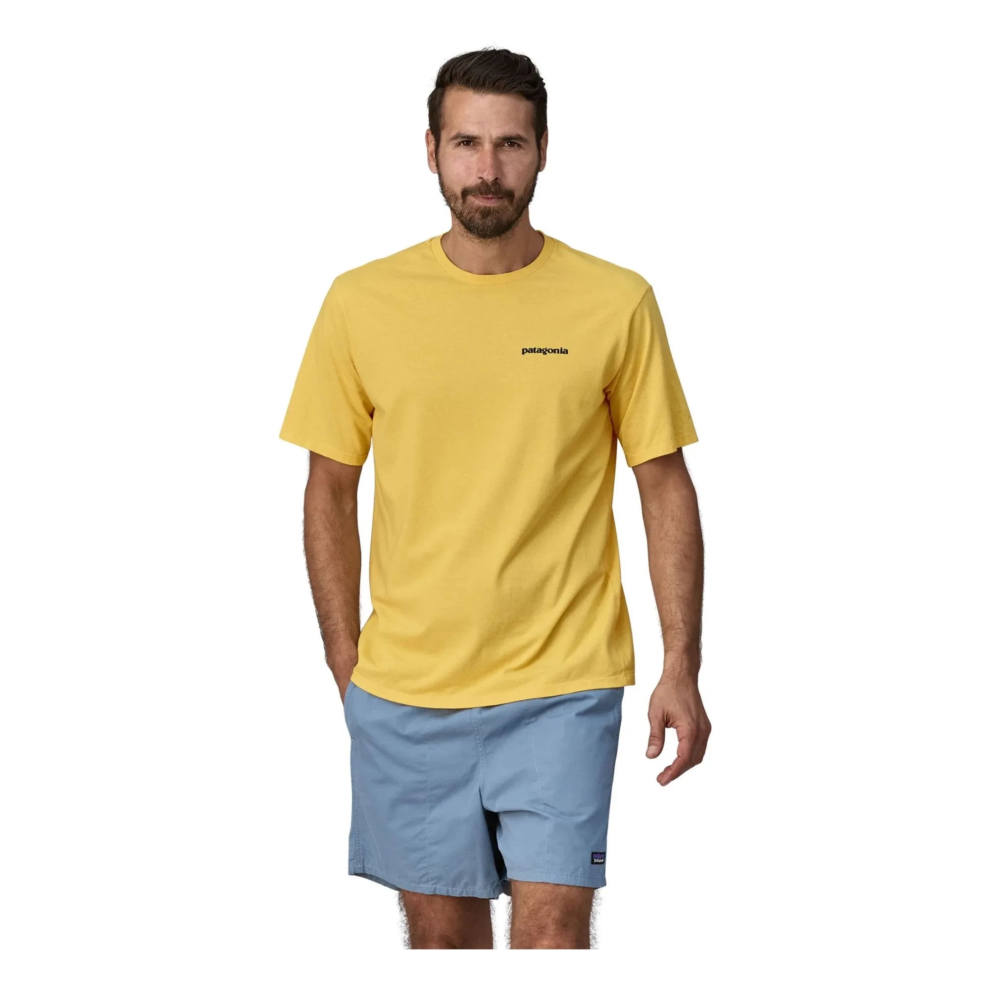 Patagonia - P-6 Logo Responsibili T-Shirt Recycelte Fasern | Gelb