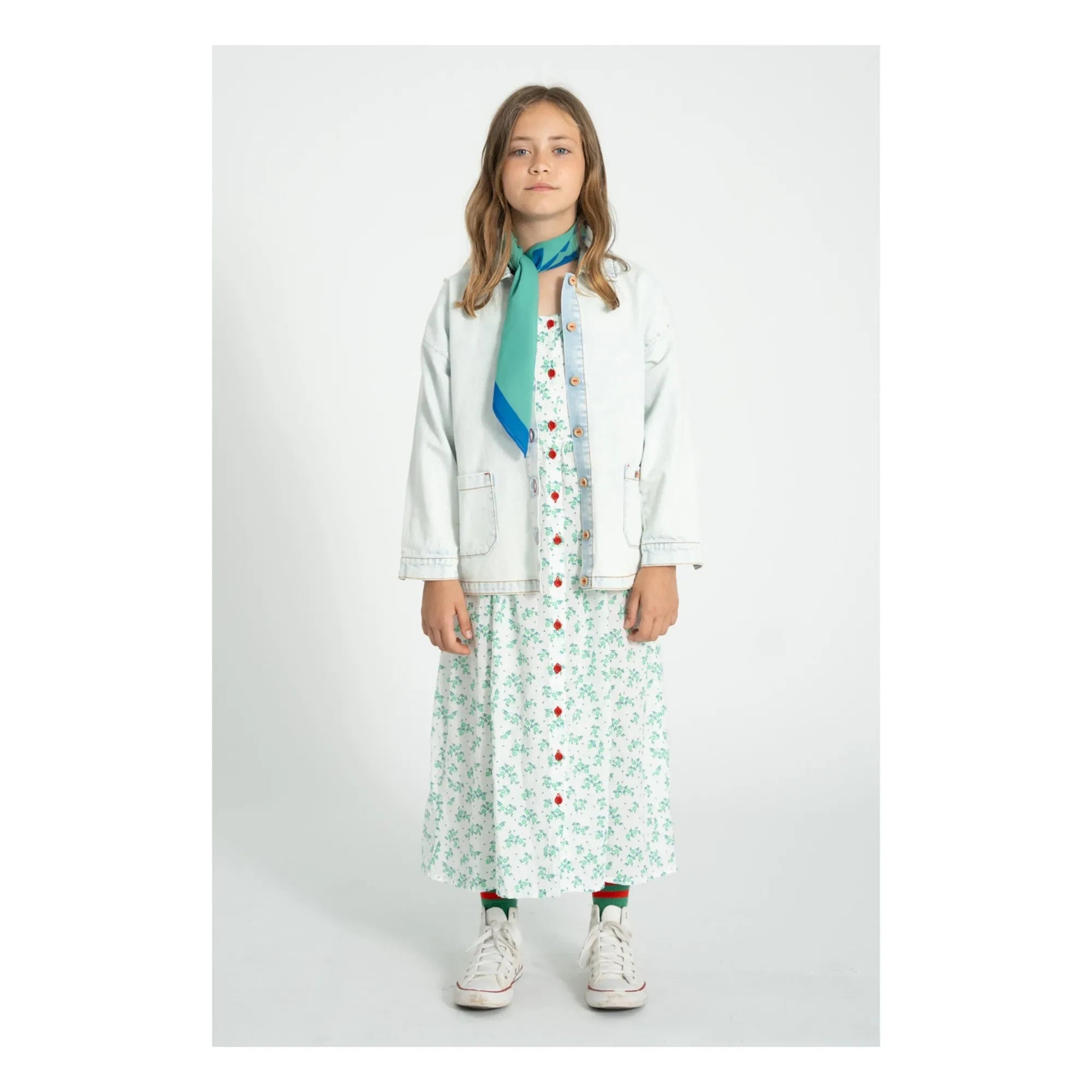 Piupiuchick - Denim Peace Jacke | Gewaschenes Blau