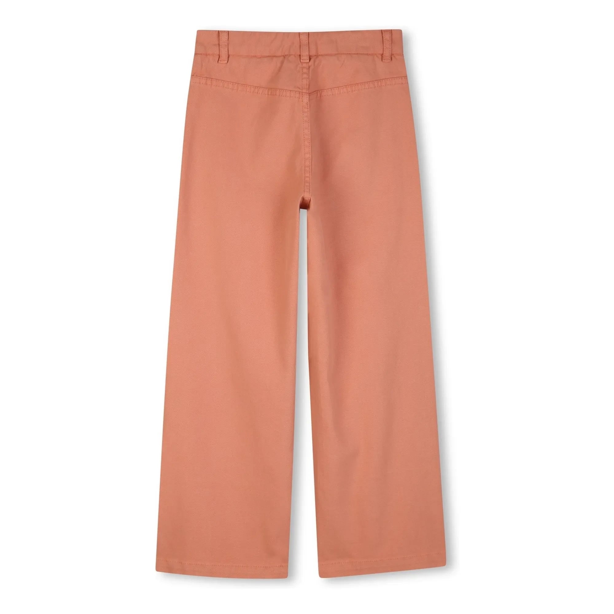 Chloé – Hose aus Bio-Baumwolle und Leinen | Koralle