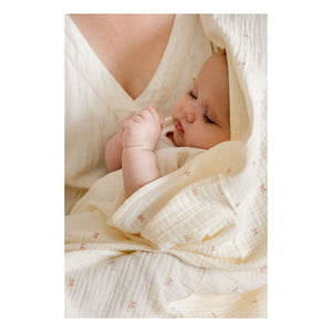 Soft Spot - Bio-Baumwolle Mullwindeln zum Binden | Ecru