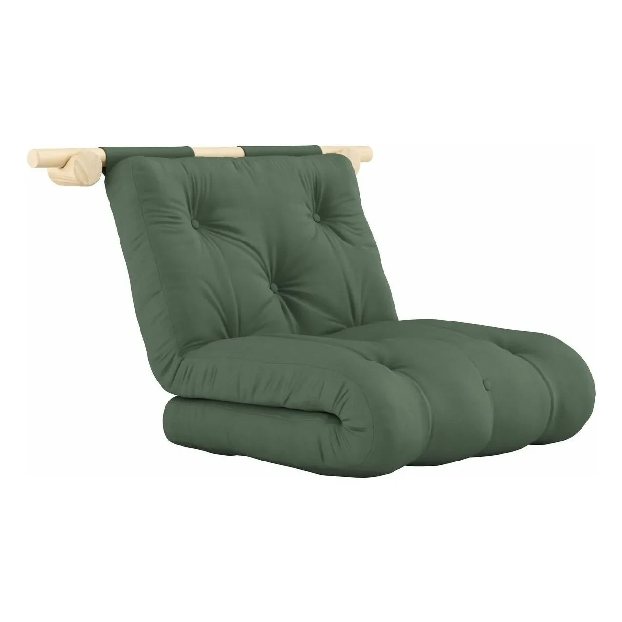 Karup Design - Futonbett Hook 75x200 cm | Olivgrün