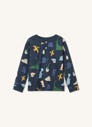 Liewood - Wilhelm Dinosaurier Organische Baumwolle Pyjama | Dunkelblau