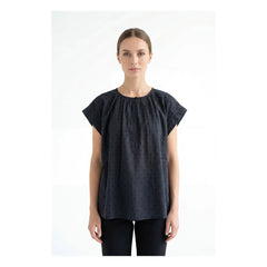 BELLEPIECE - Sistelo Baumwollbluse | Grau