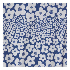 Fabula - Langärmeliger Badeanzug mit Blumenmuster | Blau