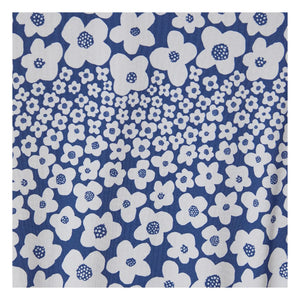 Fabula - Langärmeliger Badeanzug mit Blumenmuster | Blau