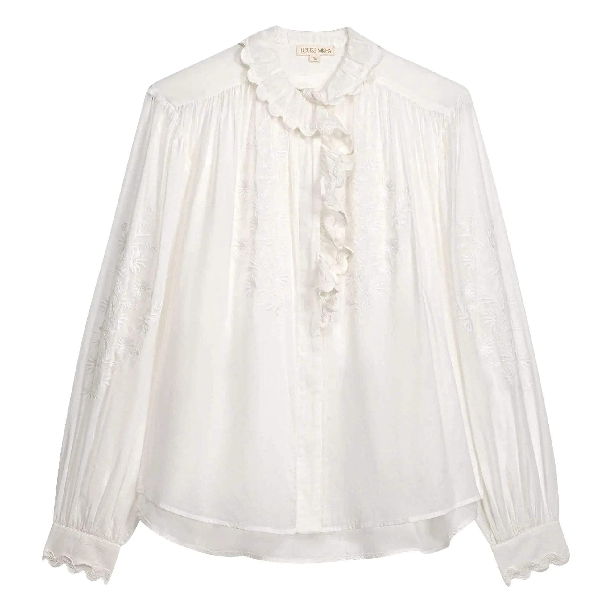Louise Misha - Cora Bluse aus Bio-Baumwolle | Weiß