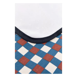 Nobodinoz - Hyde Park Mosaik Wickelunterlage Reise-Babymatte | Blau