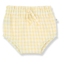 1+ in the family - Bloomer Delos Vichy Seersucker | Blassgelb
