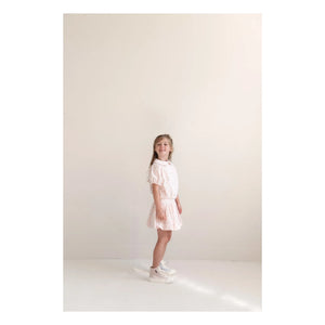 Jenest - Claudine Yaka Molly Pois Bio-Baumwollbluse | Hellrosa