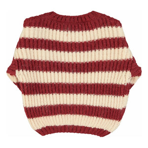 Piupiuchick - Gestreifter Wollpullover | Bordeaux