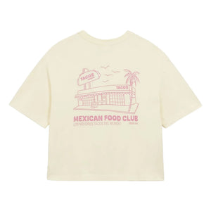 a.p - Mexikanische Küche Bio-Baumwoll-T-Shirt | Naturweiß