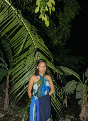 Mapoésie - Galet Şal | Mavi
