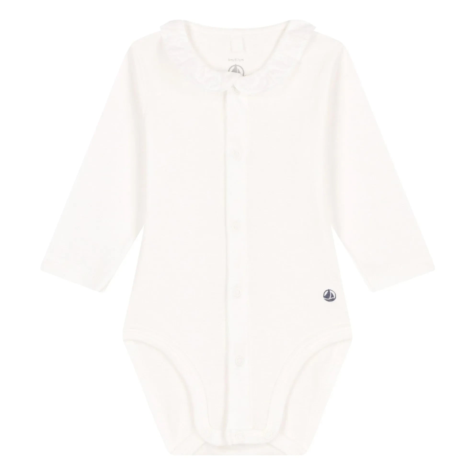Petit Bateau - Weißer Body-Kragen