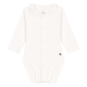 Petit Bateau - Weißer Body-Kragen