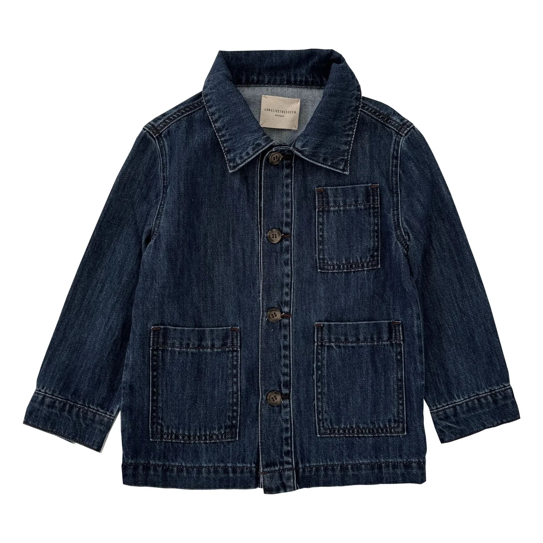 Longlivethequeen - Jeansjacke mit Taschen | Denim brut