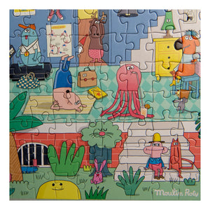 Moulin Roty - „Das Zuhause der Schmouks“ Puzzle - Die Schmouks