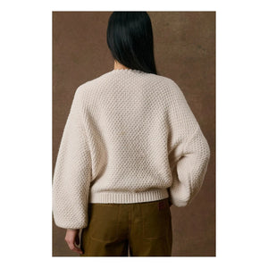 Louise Misha - Lomina Wollstrickjacke | Creme