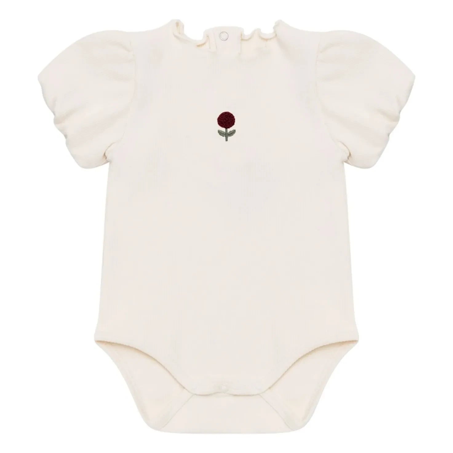 Donsje - Nowie Fleur Body aus Bio-Baumwolle | Ecru
