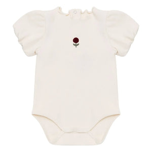 Donsje - Nowie Fleur Body aus Bio-Baumwolle | Ecru