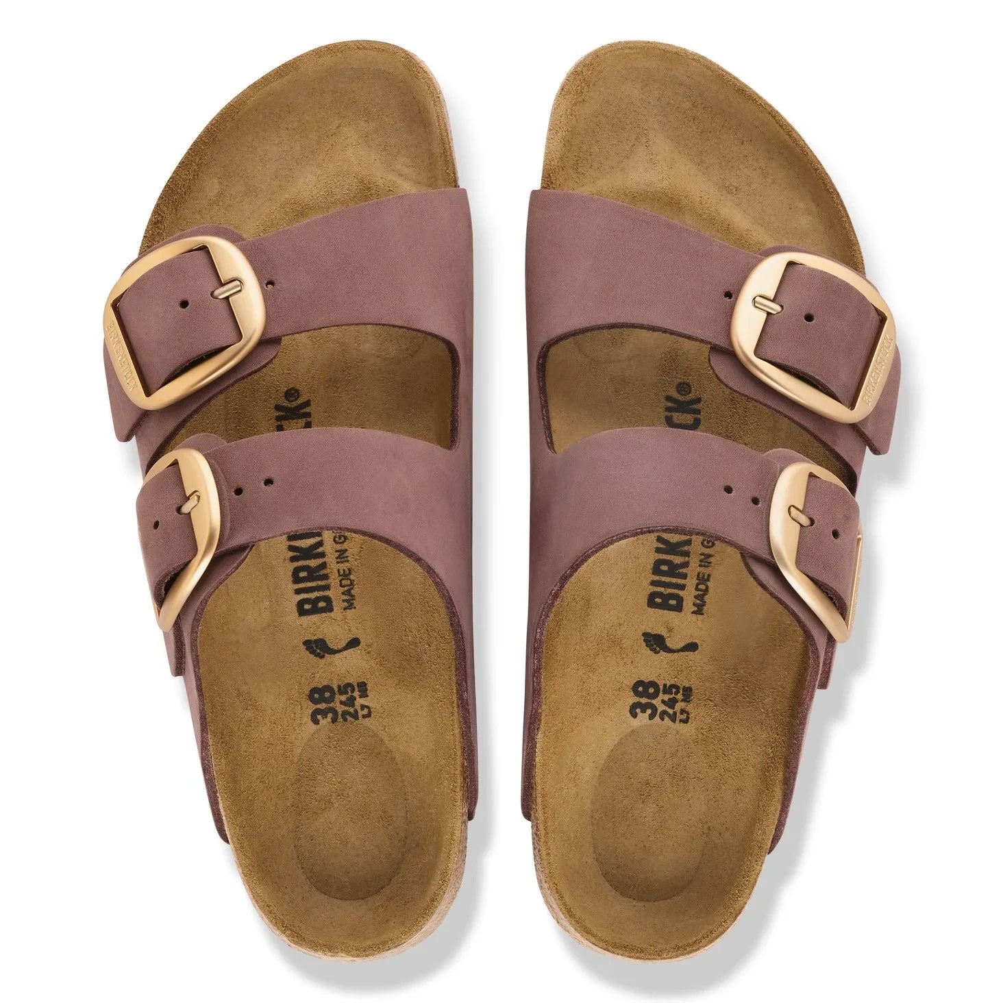 BIRKENSTOCK - Arizona Big Buckle Nubuk-Sandalen