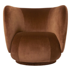 Ferm Living - Rico Samt-Sessel | Rost
