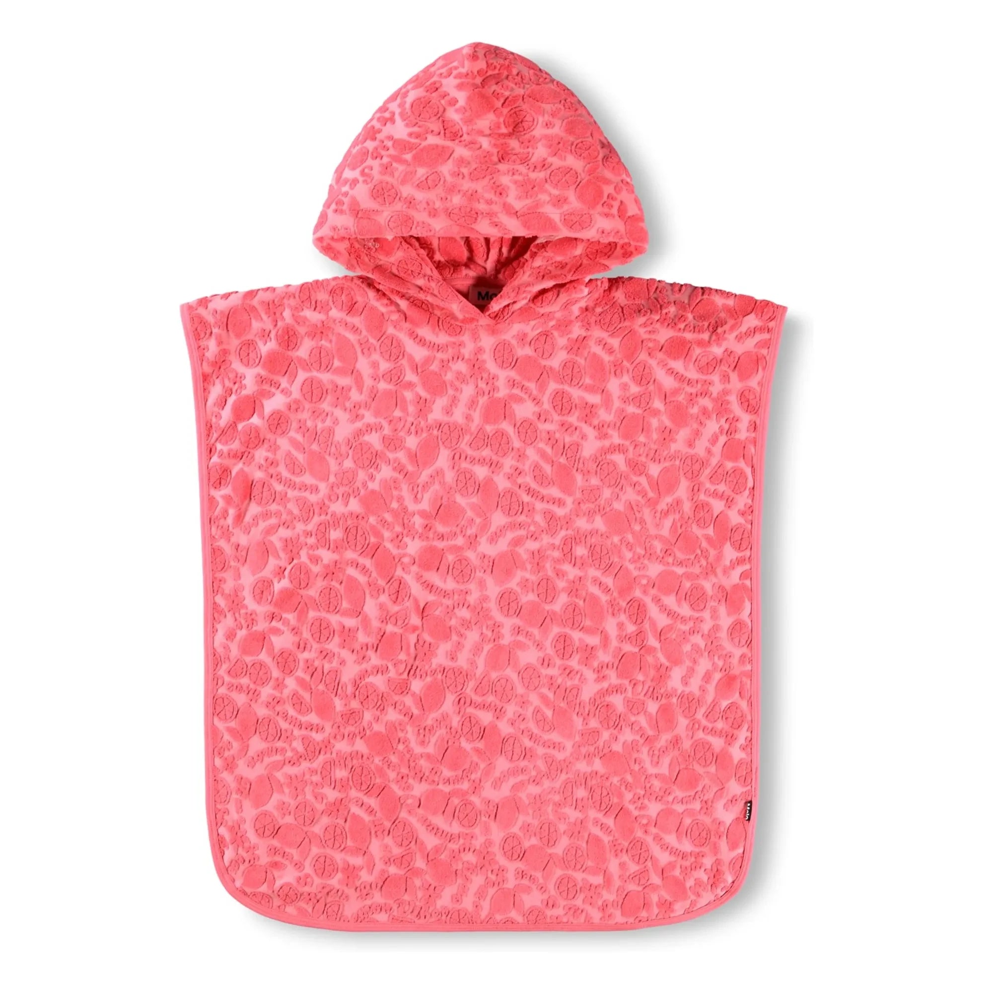 Molo – Strukturierte Früchte Strandponcho | Koralle