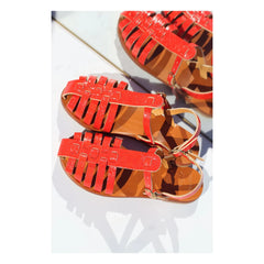 Mama Praïa - Fisherman Lipstick Sandalen | Rot