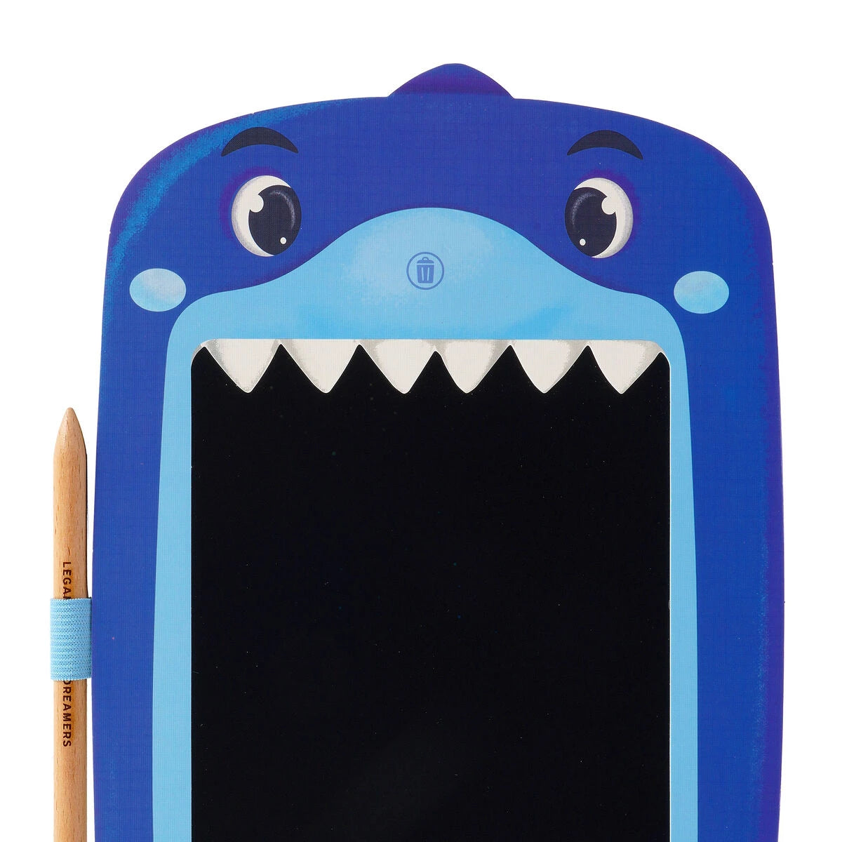 Legami - Shark Tragbarer LCD-Zeichentafel aus Karton - Magic Sketch Board