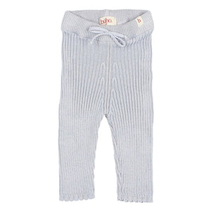 Búho - Leggings aus Bio-Baumwolle mit Kordelzug | Hellblau