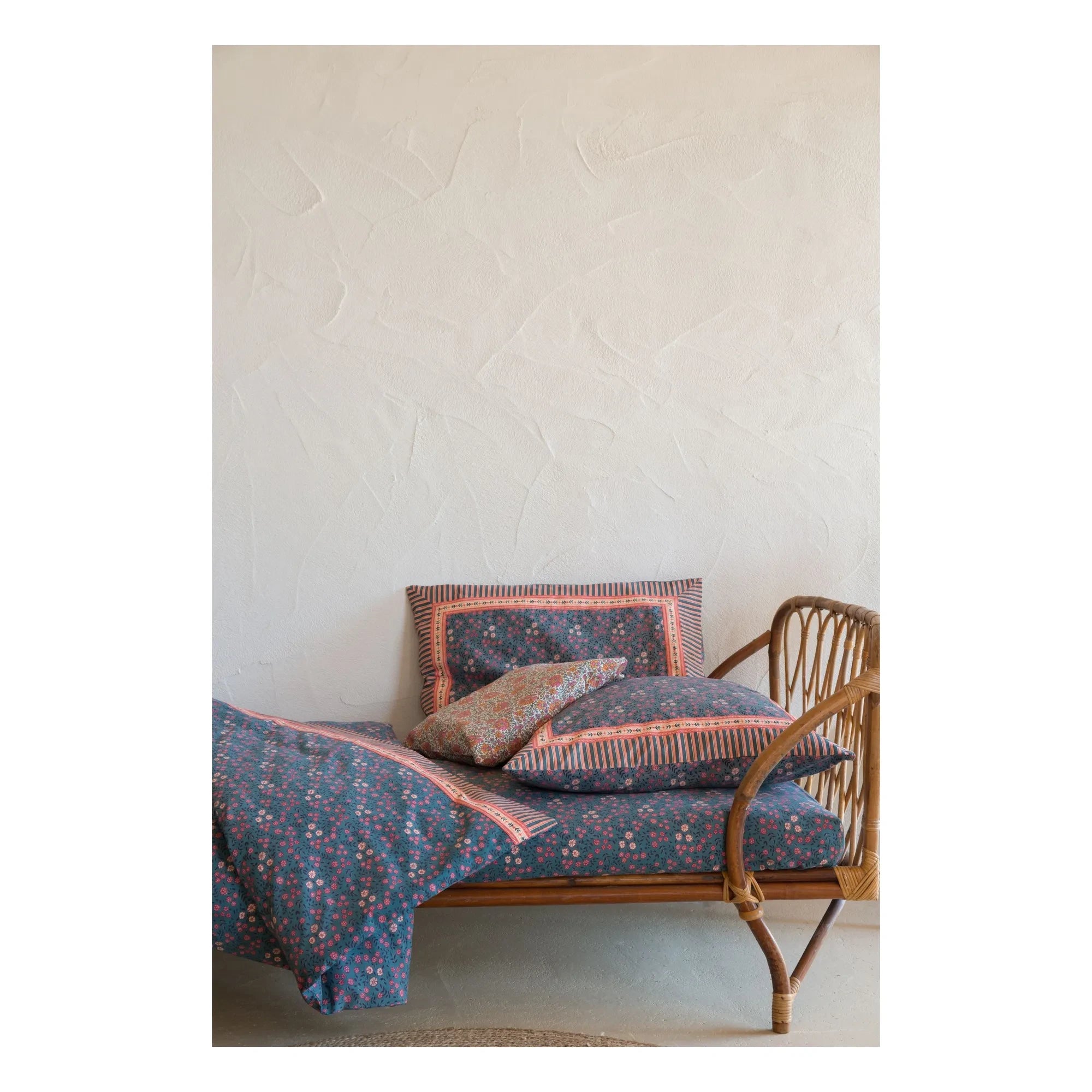 Louise Misha - Bio-Baumwoll-Spannbettlaken | Blau