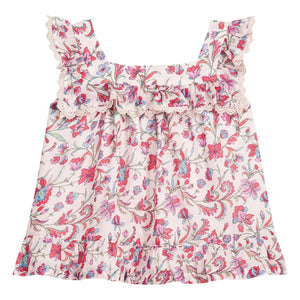 Louise Misha – Inessa Fleurie Bluse aus Bio-Baumwolle | Creme