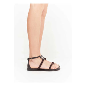 Socque Paris - Palma Ledersandalen | Chocolate