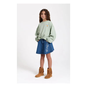 Hundred Pieces - Belmont органik pamuklu sweatshirt | Adaçayı
