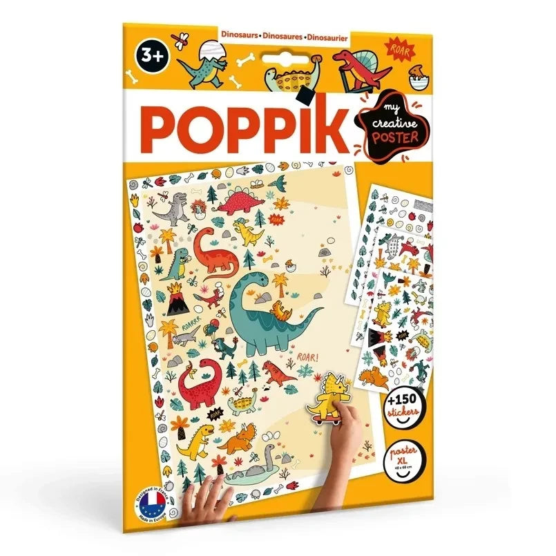 Poppik - Bunte Dinosaurier Poster-Sticker