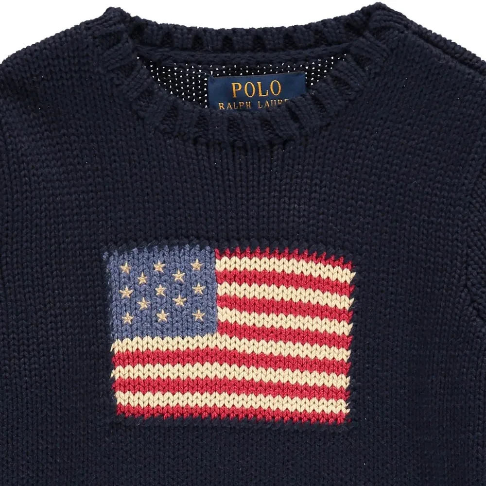 Ralph Lauren - Flaggen-Pullover | Marineblau
