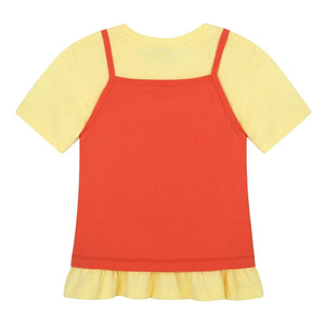 Jelly Mallow - 2 in 1 Abnehmbares Tank Top Banane T-Shirt | Gelb