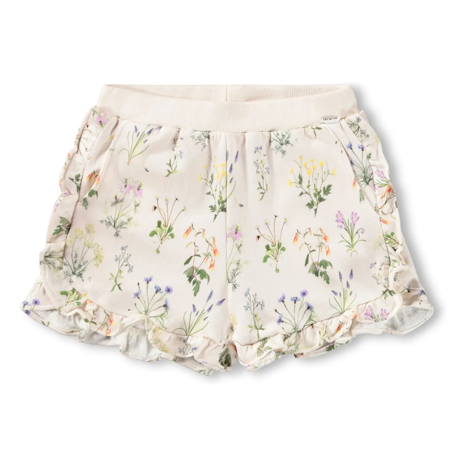 Molo – Bio-Baumwollshorts mit Akazienblütenmuster | Ecru
