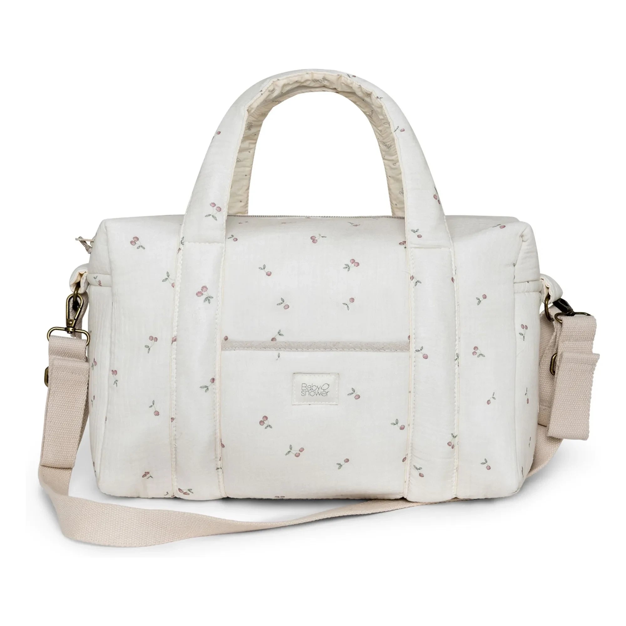 Babyshower - High Park Cherries Wickeltasche | Ecru