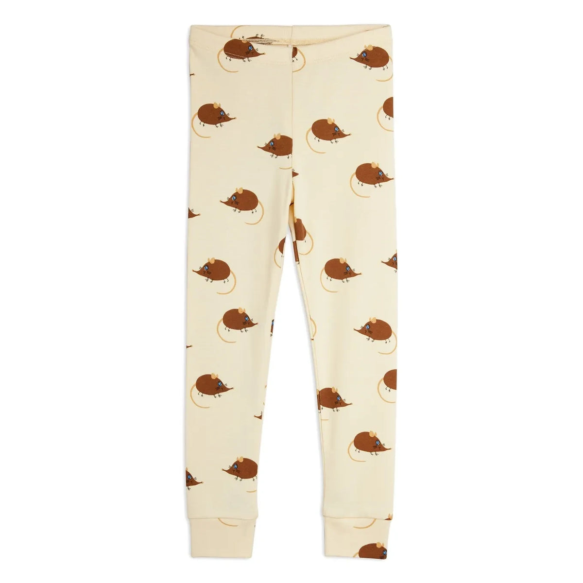 Mini Rodini - Bio-Baumwoll-Maus-Leggings | Beige
