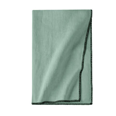 Communauté de biens - Stonewashed Leinentischdecke | Salbei