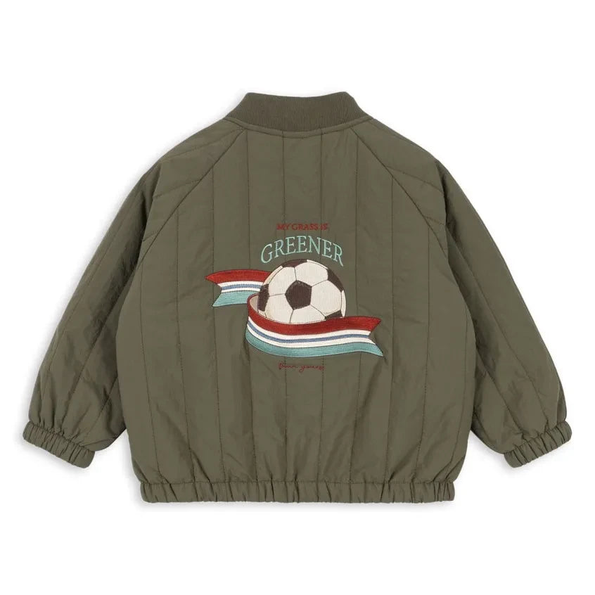 Konges Sløjd - Juno Fußball Bomberjacke | Khaki