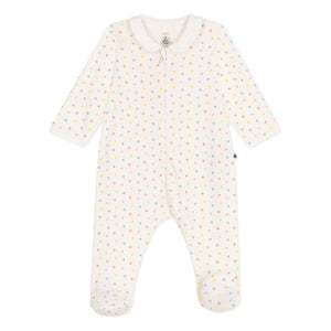 Petit Bateau - Strampler mit Füßen aus Bio-Baumwolle | Weiß