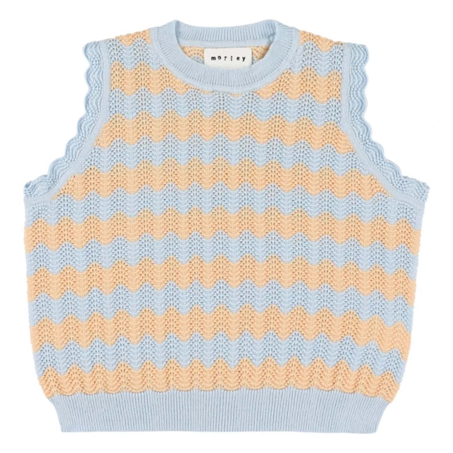 Morley - Xelmo Wave Häkeltop | Hellblau