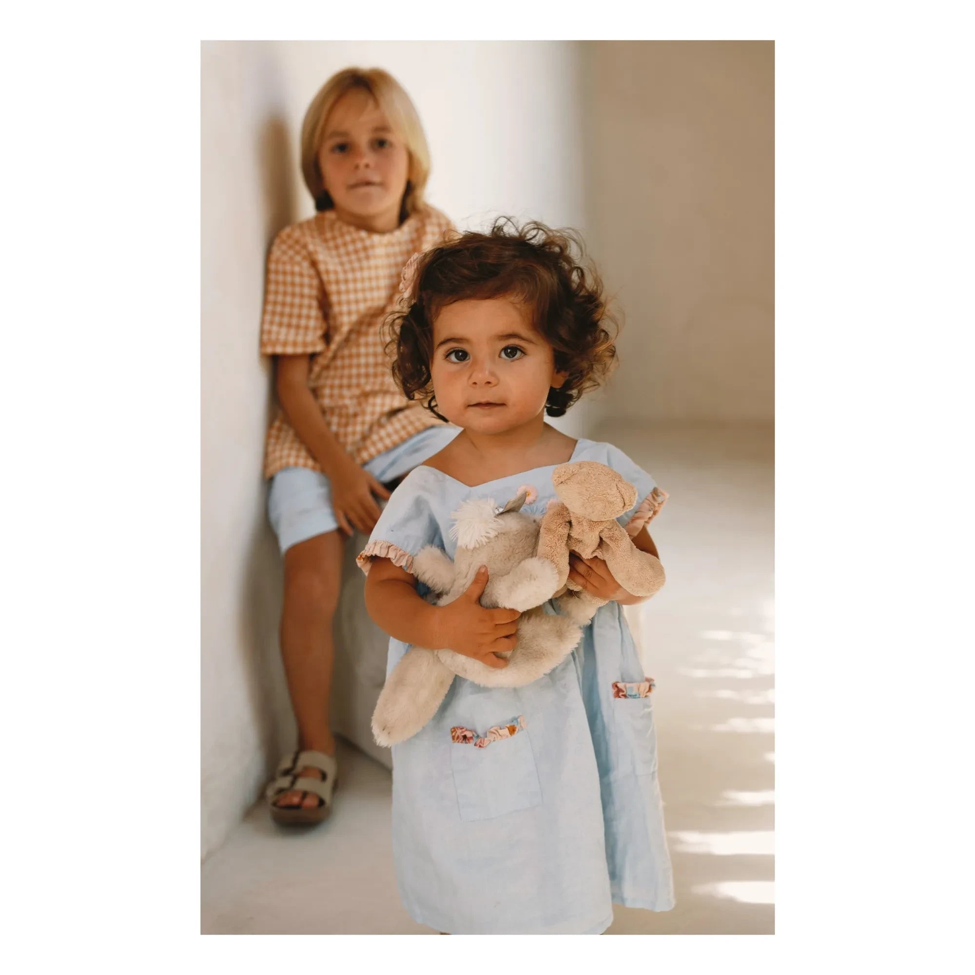 Lilinoa - Marie Lin besticktes Kleid | Hellblau