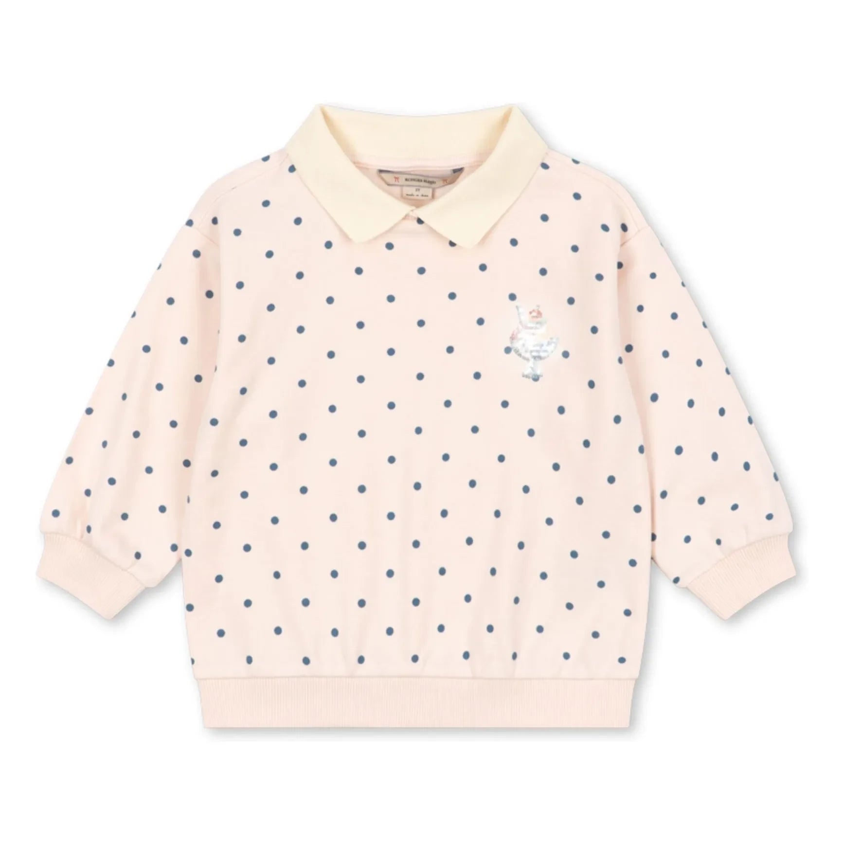 Konges Sløjd - Gepunktetes Sweat-Polo | Blassrosa