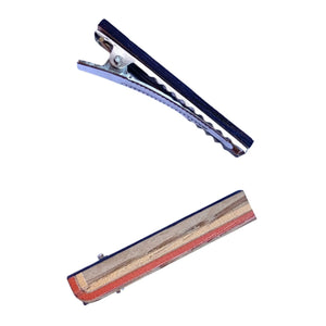 Beauw - Haarklammern aus Holz - 2er Set | Orange