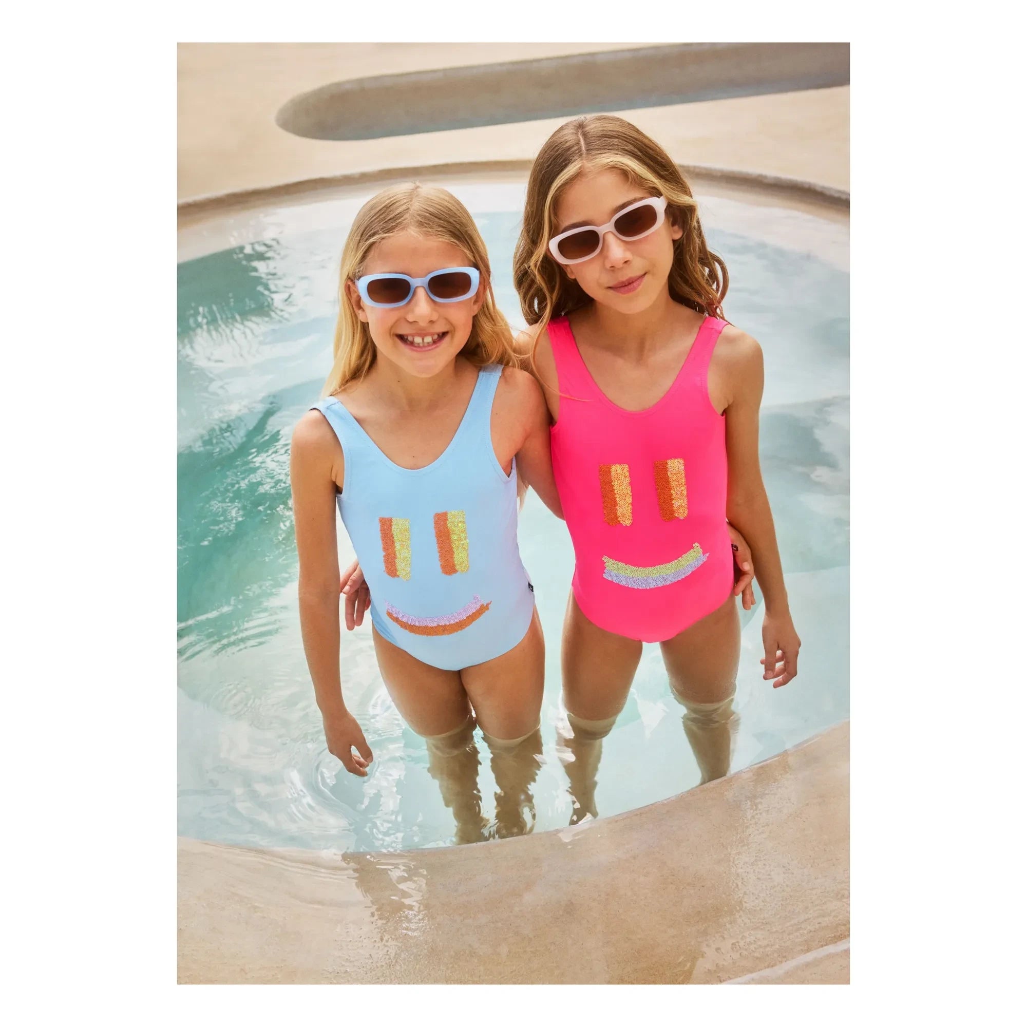 Molo - Nika Smile Badeanzug aus recycelten Fasern | Fuchsia